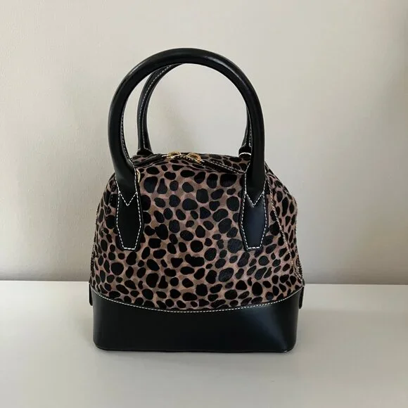 NWOT Frances Valentine Kate Spade Small Abbey Leopard Print Calf Hair Tote $498